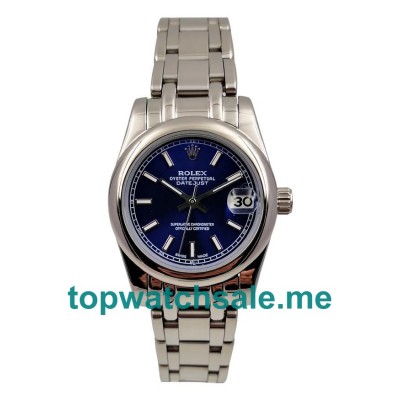 UK Blue Dials White Gold Rolex Datejust 178240 Replica Watches