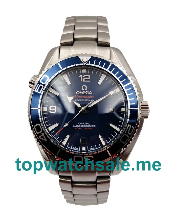 UK Blue Dials Titanium Omega Seamaster Planet Ocean 215.30.44.21.03.001 Replica Watches