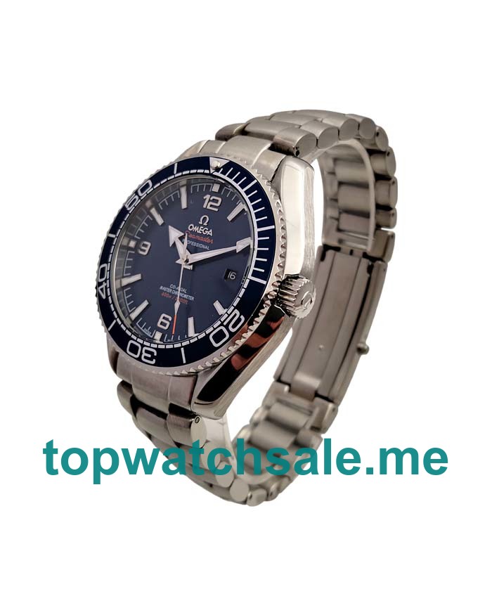 UK Blue Dials Titanium Omega Seamaster Planet Ocean 215.30.44.21.03.001 Replica Watches