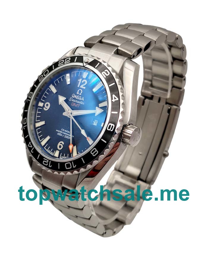 UK Black Dials Steel Omega Seamaster Planet Ocean GMT 232.30.44.22.01.001 Replica Watches