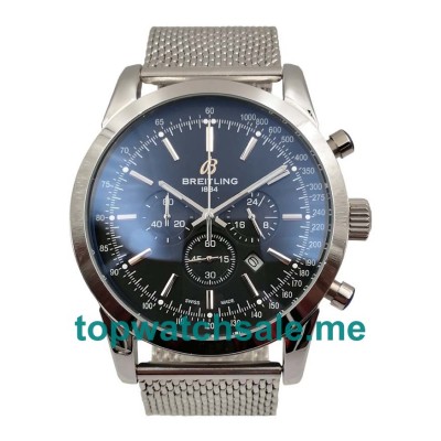 UK Black Dials Steel Breitling Transocean AB015212 Replica Watches