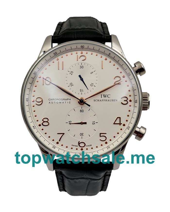 UK Silver Dials Steel IWC Portugieser IW371480 Replica Watches