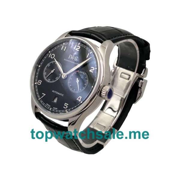 UK Black Dials Steel IWC Portugieser IW500703 Replica Watches