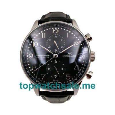 UK 44MM Black Dials IWC Portugieser IW371447 Replica Watches