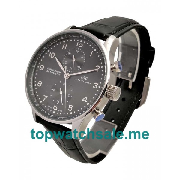 UK 44MM Black Dials IWC Portugieser IW371447 Replica Watches