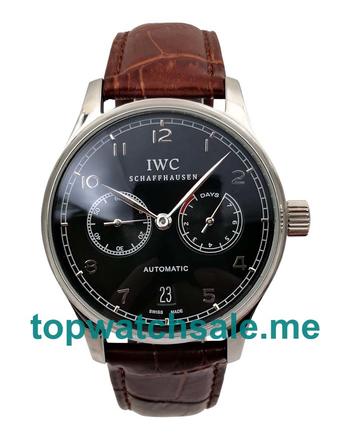 UK Black Dials Steel IWC Portugieser IW500703 Replica Watches