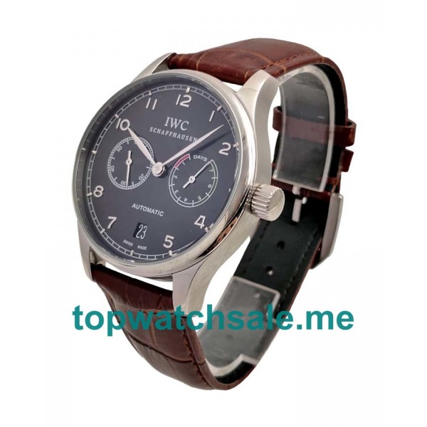 UK Black Dials Steel IWC Portugieser IW500703 Replica Watches