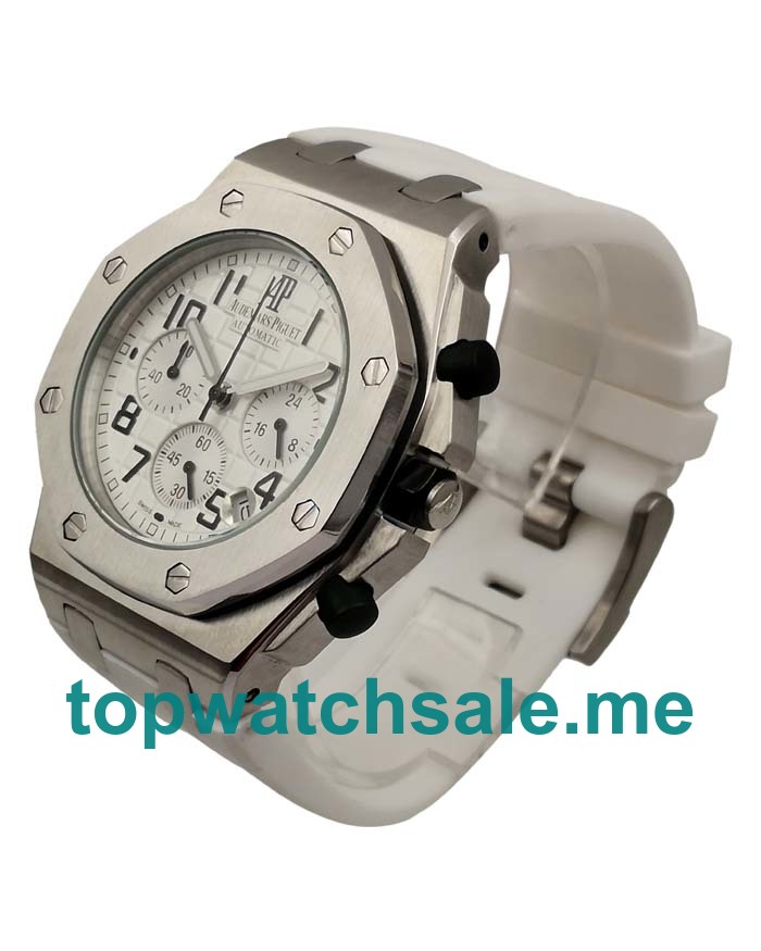 White Dials Fake Audemars Piguet Royal Oak Offshore 26283ST.OO.D010CA.01 Watches UK With Arabic Numerals