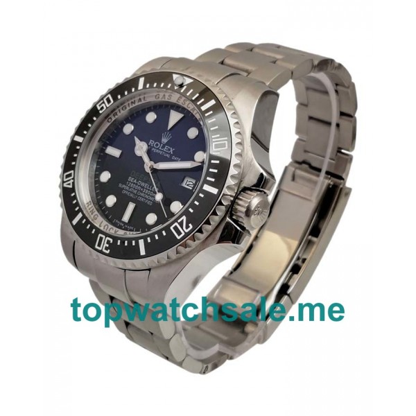 UK Black And Blue Dials Steel Rolex Sea-Dweller Deepsea 116660 Replica Watches