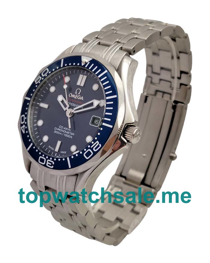 Blue Dials Fake Omega Seamaster 212.30.41.20.03.001 Watches UK For Men