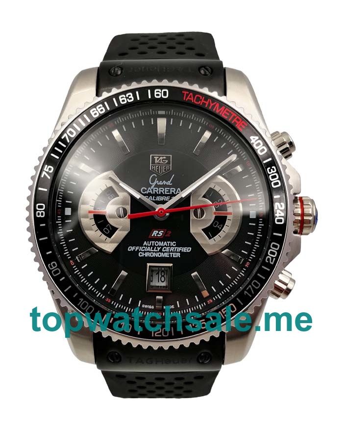 UK Black Dials Steel And Titanium TAG Heuer Grand Carrera CAV511C.FT6016 Replica Watches