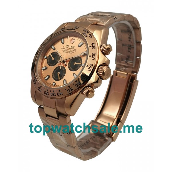 UK Rose Dials Rose Gold Rolex Daytona 116505 Replica Watches