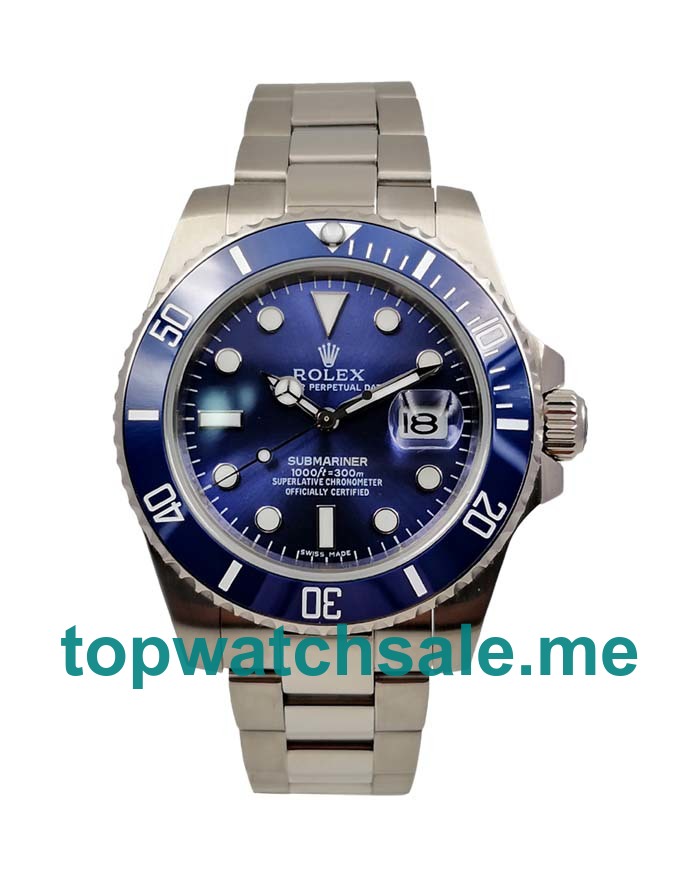 UK Blue Dials Steel Rolex Submariner 116619 LB Replica Watches