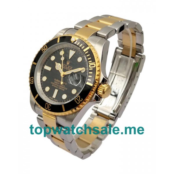 UK Black Dials Steel And Gold Rolex Submariner 116613 LN Replica Watches