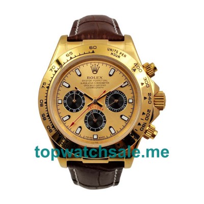 UK Gold Dials Gold Rolex Daytona 116518 Replica Watches