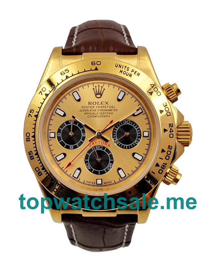 UK Gold Dials Gold Rolex Daytona 116518 Replica Watches