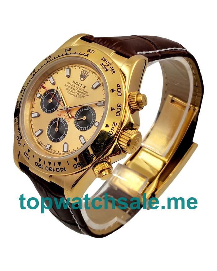 UK Gold Dials Gold Rolex Daytona 116518 Replica Watches