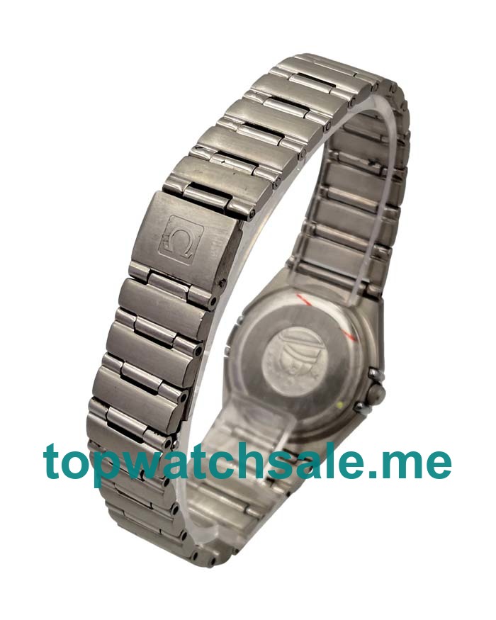 White Mother-of-pearl Dials Omega Constellation 123.15.27.20.55.001 Fake Watches UK With Diamonds