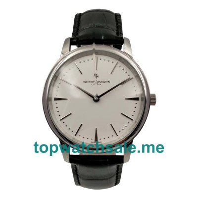 UK Silver Dials White Gold Vacheron Constantin Patrimony 81180/000G-9117 Replica Watches