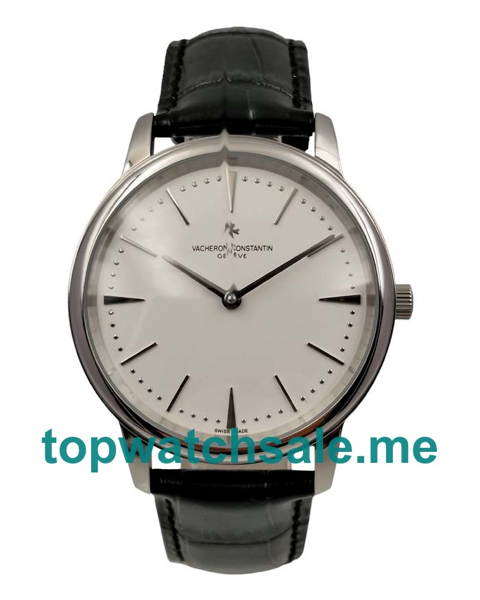 UK Silver Dials White Gold Vacheron Constantin Patrimony 81180/000G-9117 Replica Watches