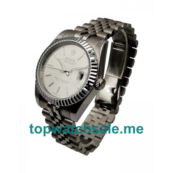 UK Silver Dials Replica Rolex Datejust 1603 Automatic Watches