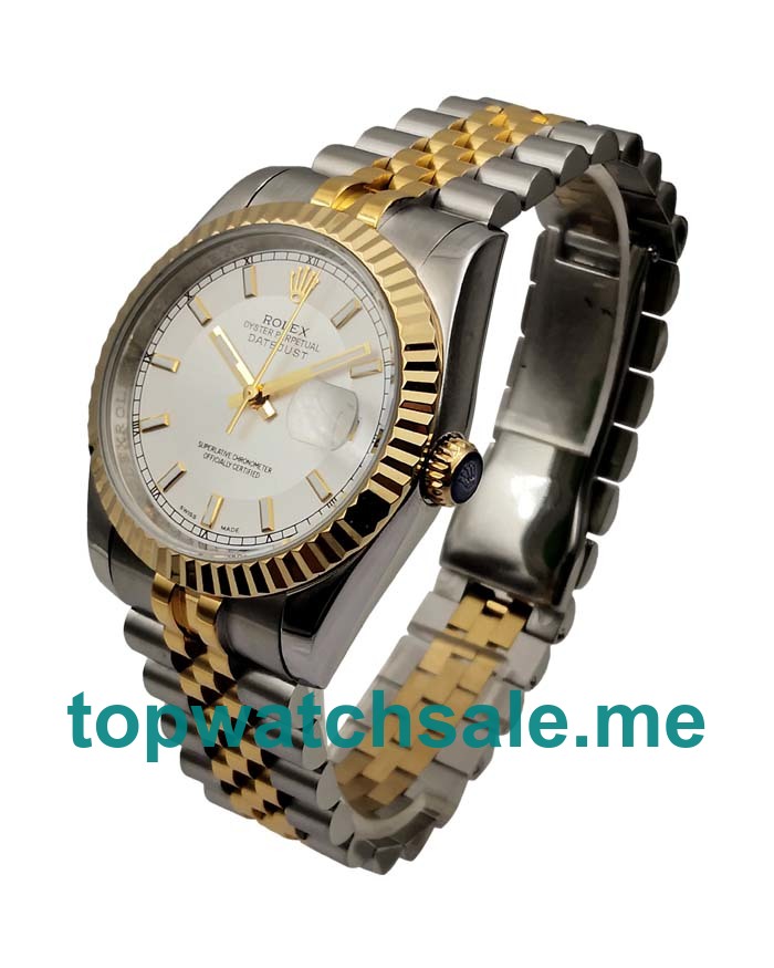 UK Silver Dials Steel And Gold Rolex Datejust 116233 Replica Watches