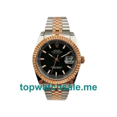 UK Black Dials Steel And Rose Gold Rolex Datejust 116231 Replica Watches