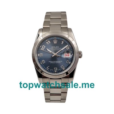 UK Blue Dials Steel Rolex Datejust 116200 Replica Watches