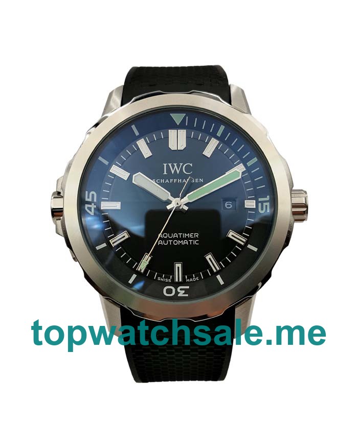 UK Black Dials Steel IWC Aquatimer IW329001 Replica Watches