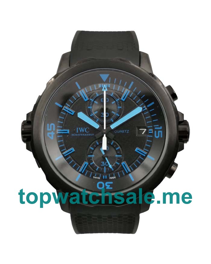 UK Black Dials Black Steel IWC Aquatimer IW379504 Replica Watches