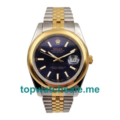 UK Blue Dials Steel And Gold Rolex Datejust 126303 Replica Watches