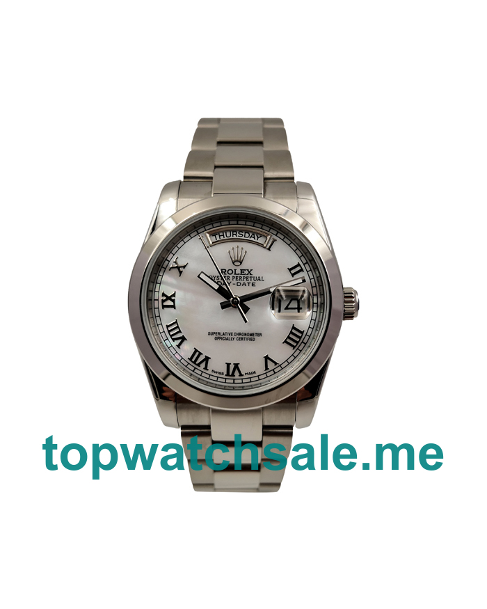 UK White Dials Steel Rolex Day-Date 118239 Replica Watches