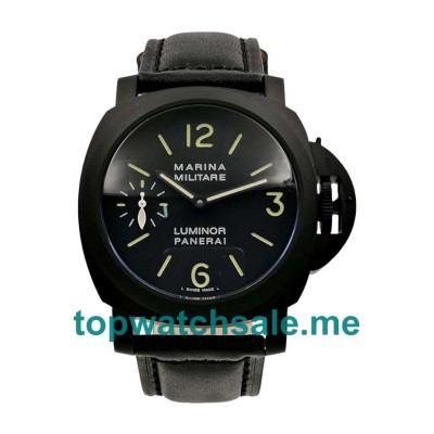 UK Black Dials Black Steel Panerai Luminor PAM00082 Replica Watches