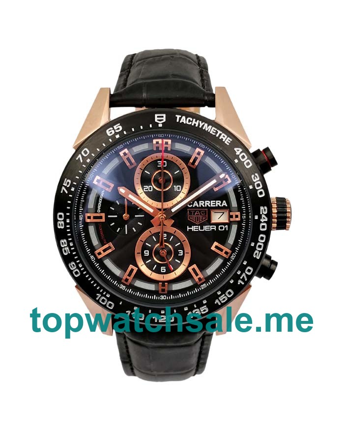 UK Rose Gold Men TAG Heuer Carrera CAR2A5A.FT6044 Replica Watches