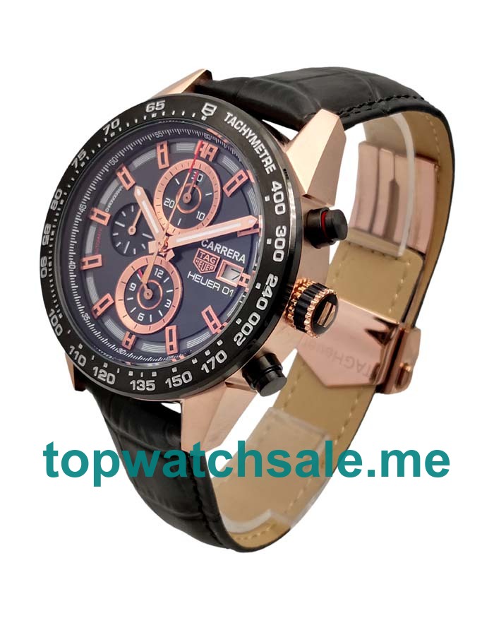 UK Rose Gold Men TAG Heuer Carrera CAR2A5A.FT6044 Replica Watches