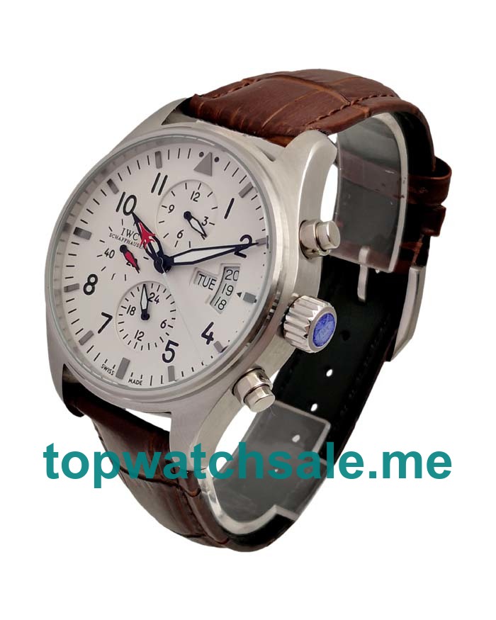 UK White Dials Steel IWC Pilots IW377701 Replica Watches