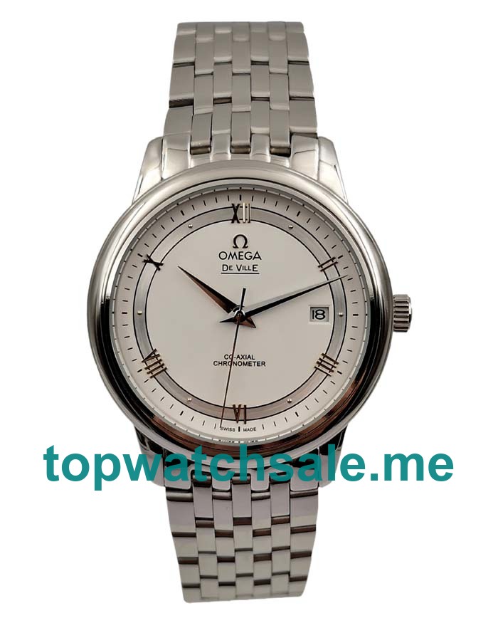 UK White Dials Steel Omega De Ville Hour Vision 424.10.37.20.04.001 Replica Watches