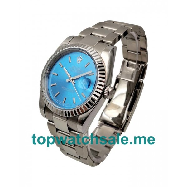 UK Blue Dials Steel Rolex Datejust 116234 Replica Watches