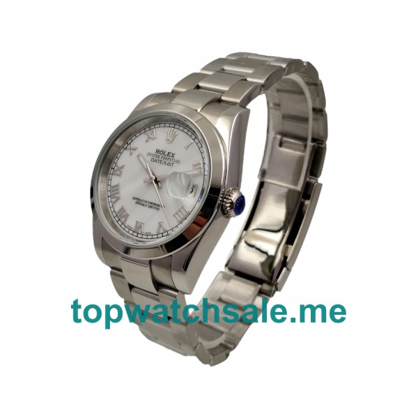 UK White Dials Steel Rolex Datejust 116200 Replica Watches