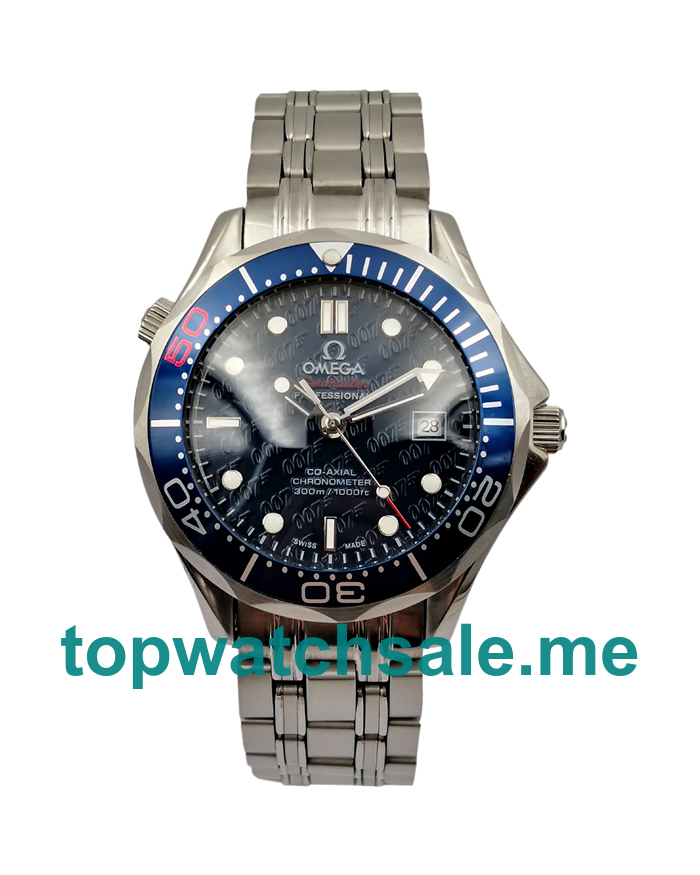 UK Blue Bezels Replica Omega Seamaster 300 M 212.30.41.20.01.005 Blue Dials Watches