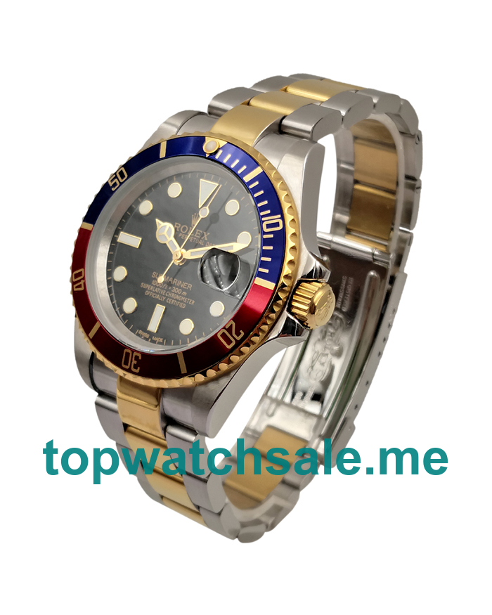 UK Black Dials Steel And Gold Rolex Submariner 116613 Replica Watches