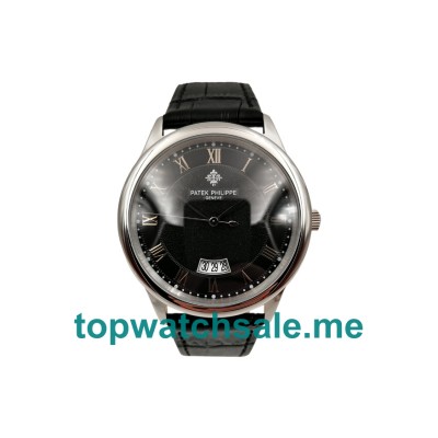 UK Black Dials Steel Patek Philippe Calatrava 5296G Replica Watches