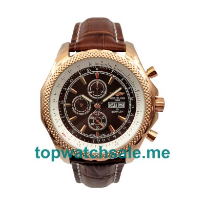 UK Coffee Dials Rose Gold Breitling Bentley GT A13362 Replica Watches