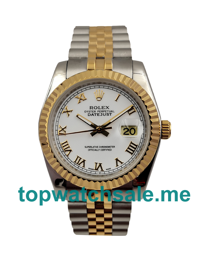 UK White Dials Steel And Gold Rolex Datejust 116233 Replica Watches