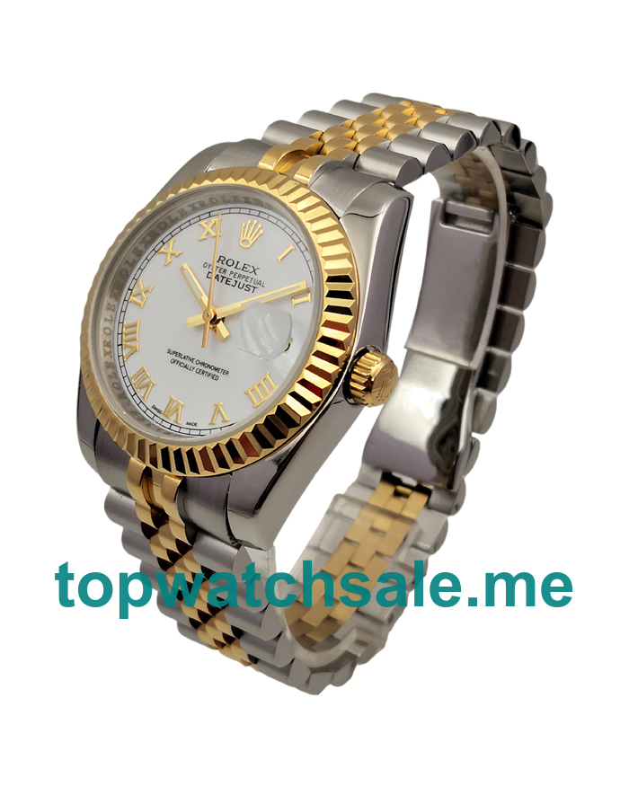 UK White Dials Steel And Gold Rolex Datejust 116233 Replica Watches