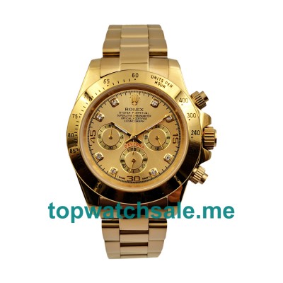 UK Champagne Dials Gold Rolex Daytona 116528 Replica Watches