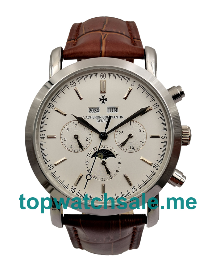 UK White Dials Steel Vacheron Constantin Malte 47112 Replica Watches