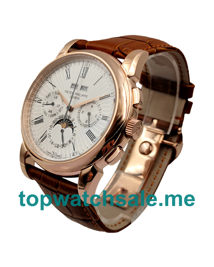 UK White Dials Rose Gold Patek Philippe Grand Complications 171224 Replica Watches