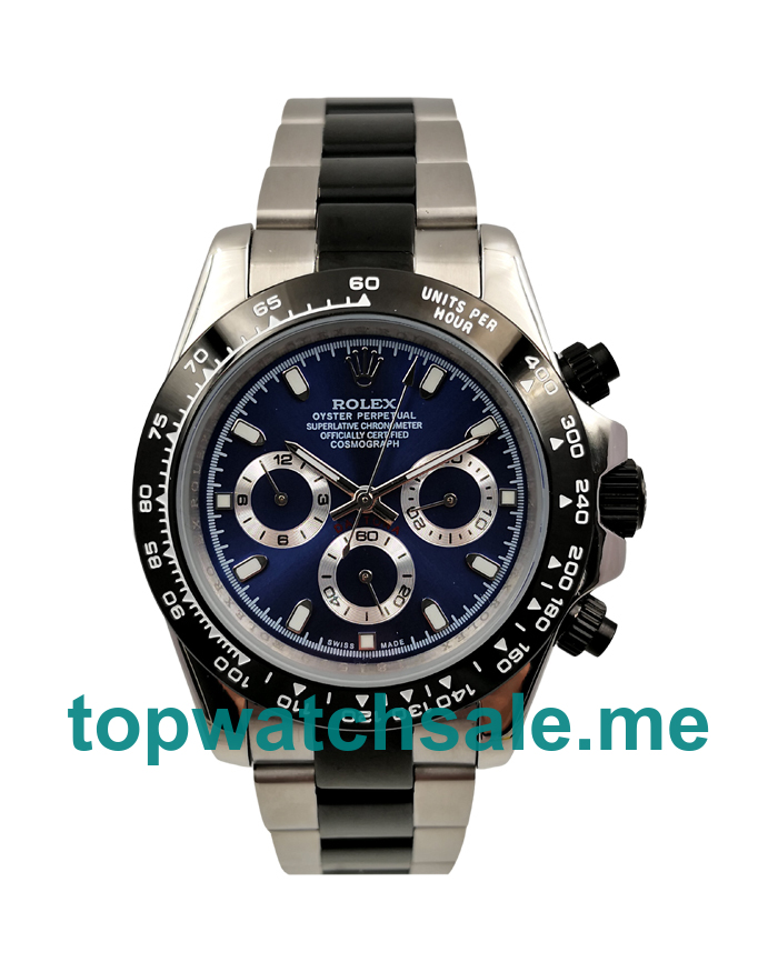 UK Blue Dials Steel And Ceramic Rolex Daytona 116500 Replica Watches