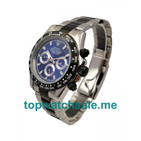 UK Blue Dials Steel And Ceramic Rolex Daytona 116500 Replica Watches